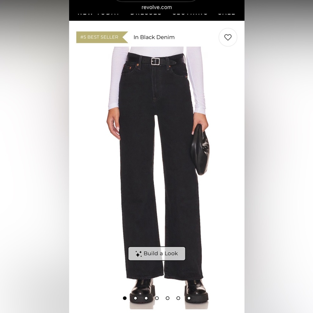 Levi’s - Ribcage Wide Jeans in Rosie Posie - Size 27